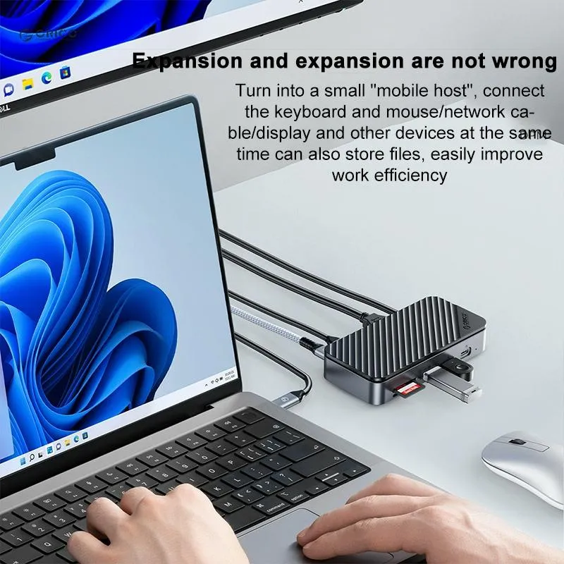 10 in 1 Docking Station with M.2 Ssd Enclosure