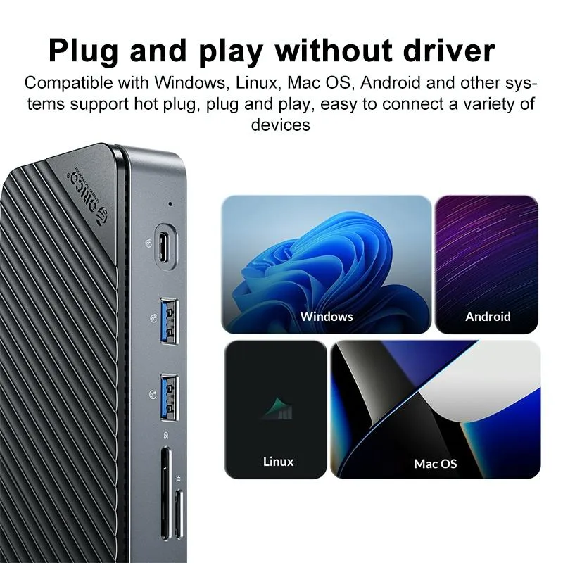 10 in 1 Docking Station with M.2 Ssd Enclosure