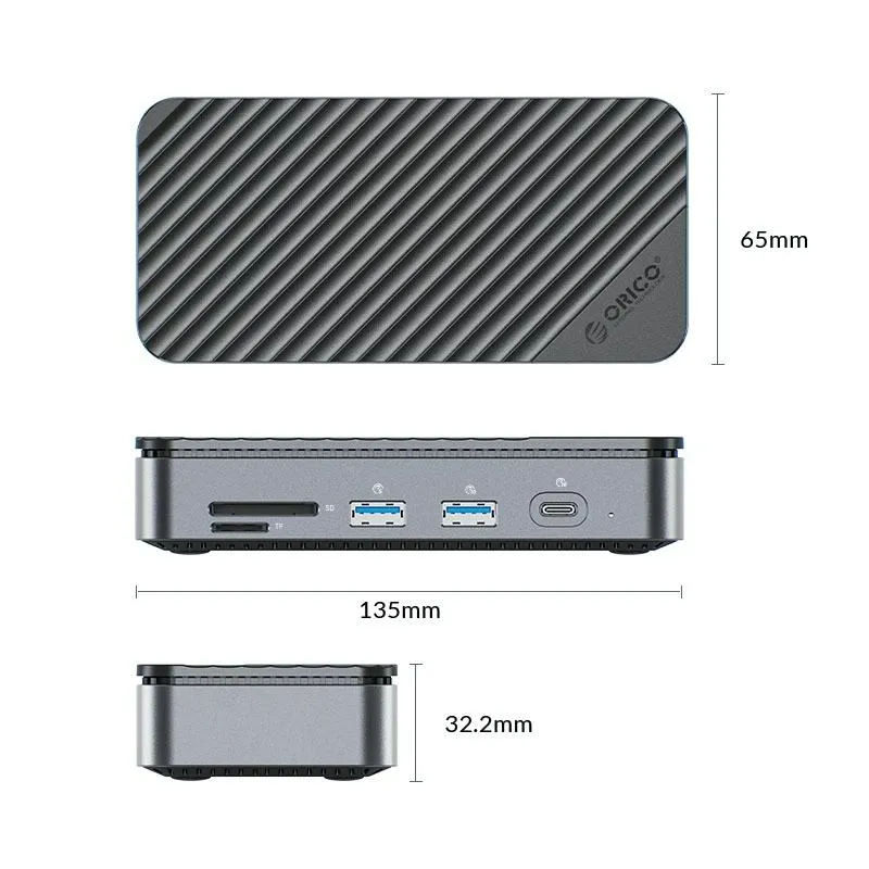 10 in 1 Docking Station with M.2 Ssd Enclosure