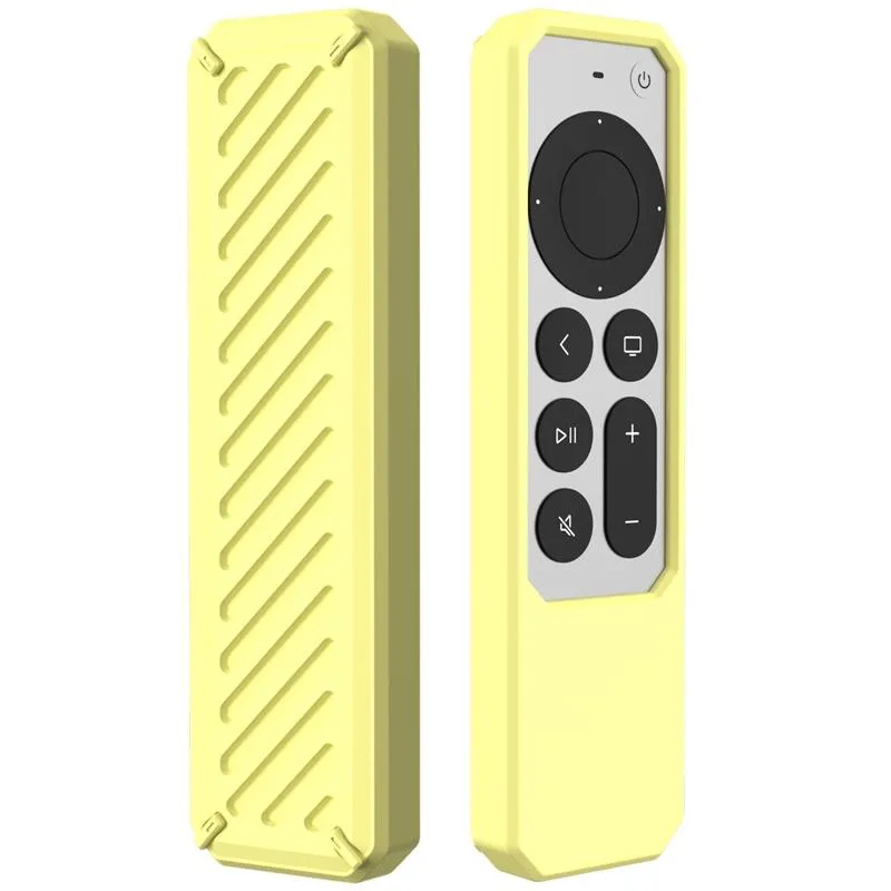2-Pack Silicone Protective Cover For Apple Tv 4K 2021 - All-Inclusive Anti-Drop Remote Control