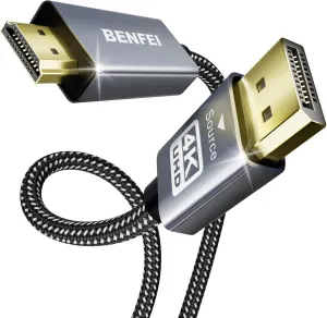 4K DisplayPort to HDMI Cable | 1.8m