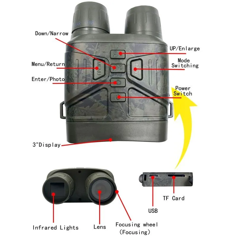 4K Infrared Night Vision Telescope | Dual Tube | High Clarity | Long-Range Viewing