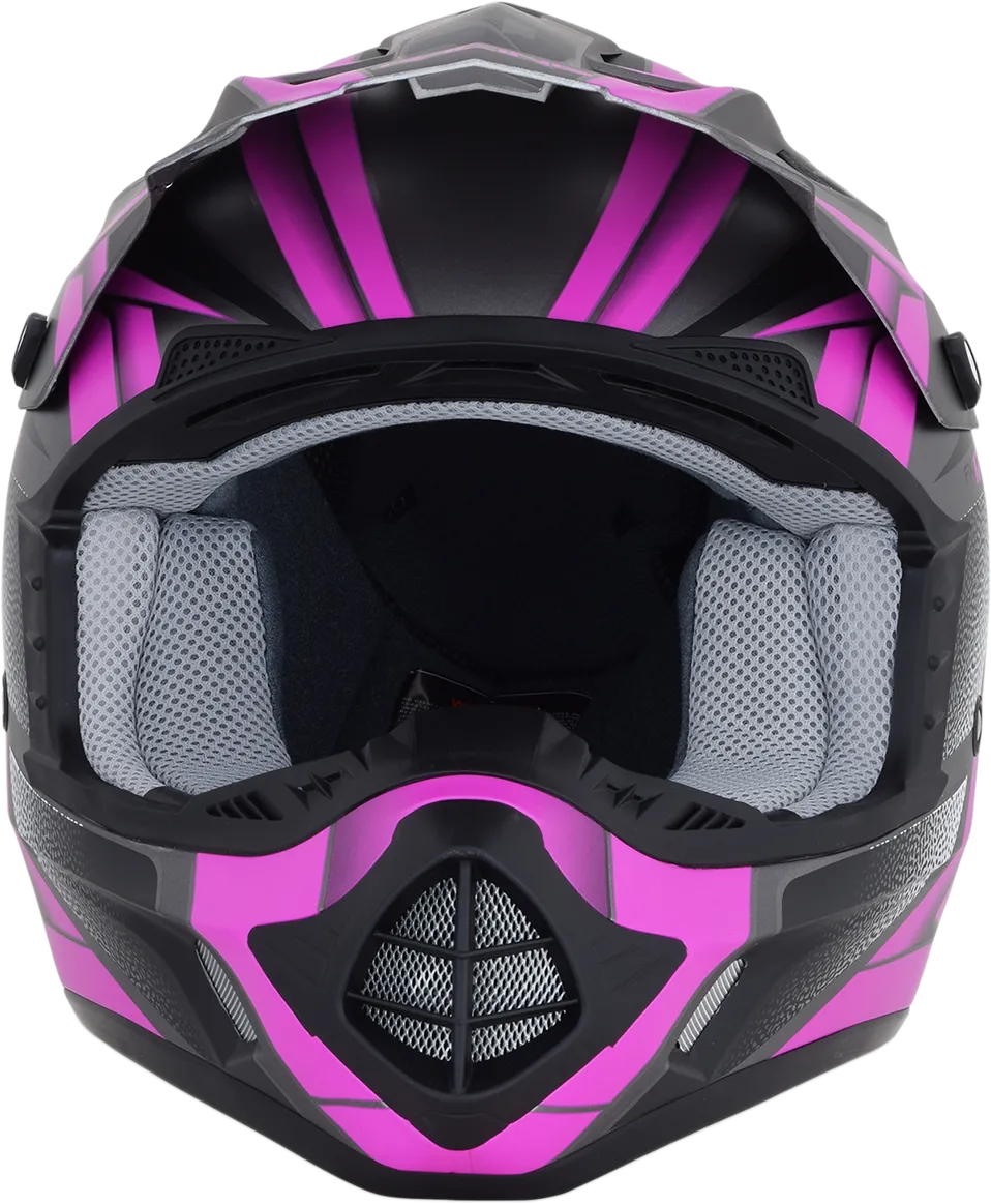 AFX FX-17 Helmet - Force - Frost Gray/Fuchsia - XL 0110-5212