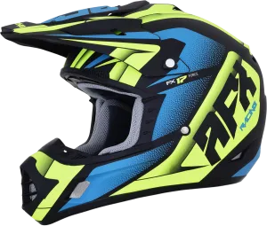 AFX FX-17 Helmet - Force - Matte Black/Green/Blue - Large 0110-5216