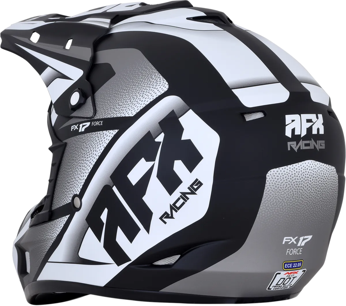 AFX FX-17 Helmet - Force - Matte Black/White - 2XL 0110-5201
