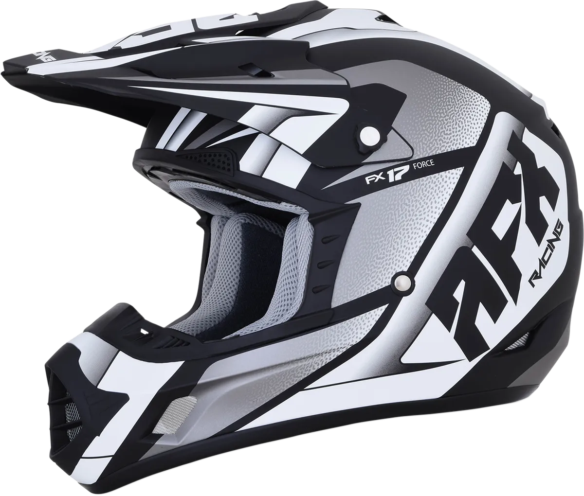 AFX FX-17 Helmet - Force - Matte Black/White - 2XL 0110-5201