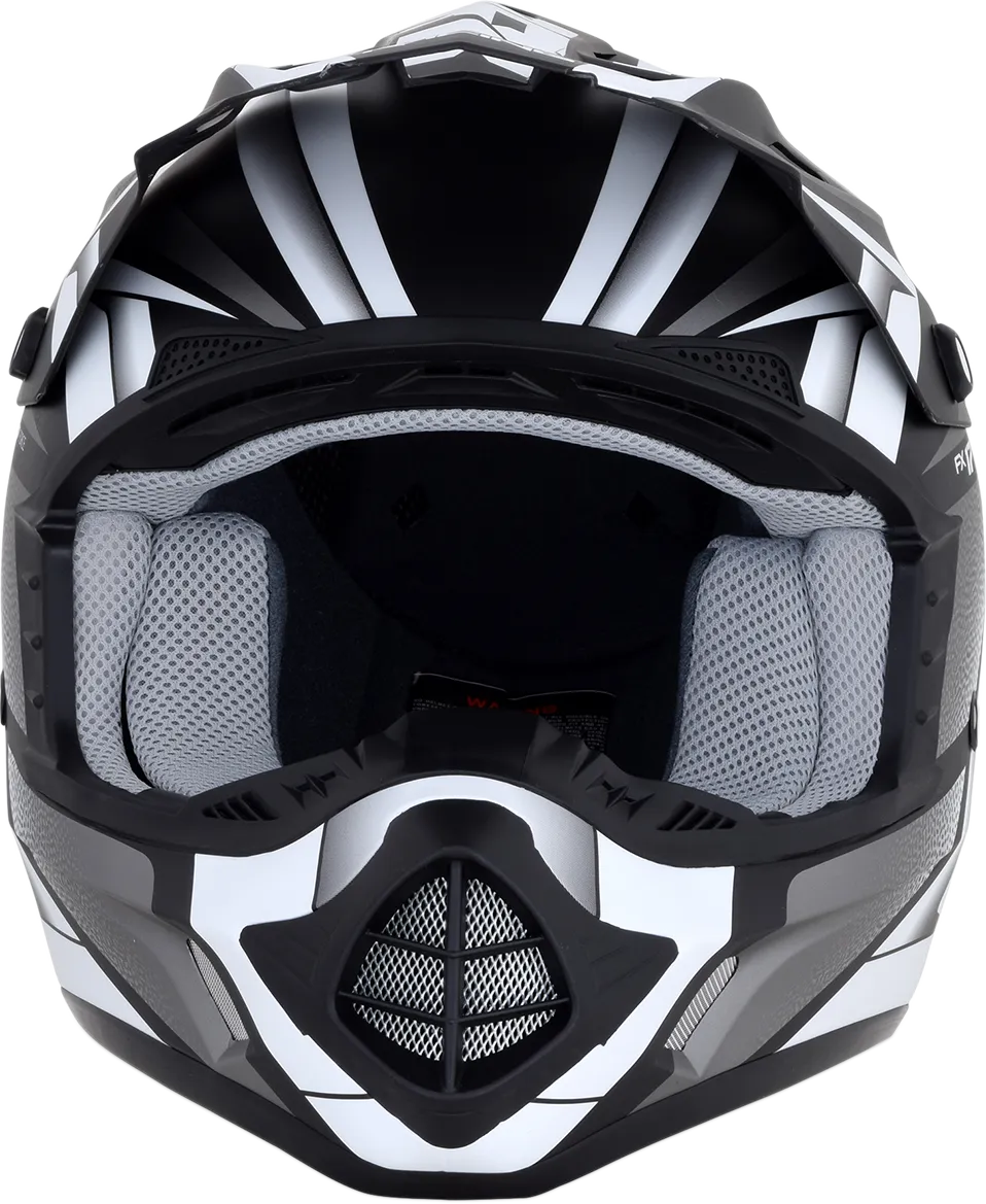 AFX FX-17 Helmet - Force - Matte Black/White - 2XL 0110-5201