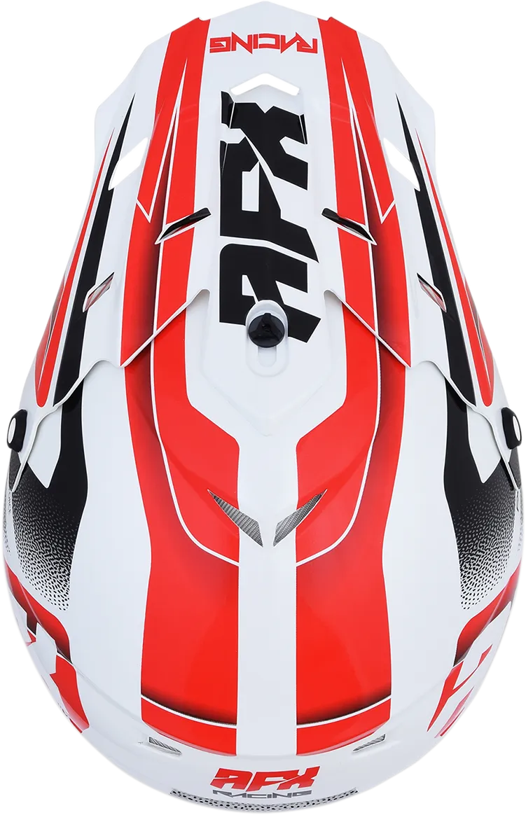 AFX FX-17 Helmet - Force - Pearl White/Red - Medium 0110-5245