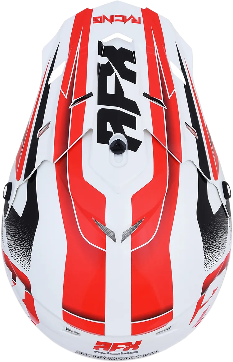 AFX FX-17 Helmet - Force - Pearl White/Red - Small 0110-5244