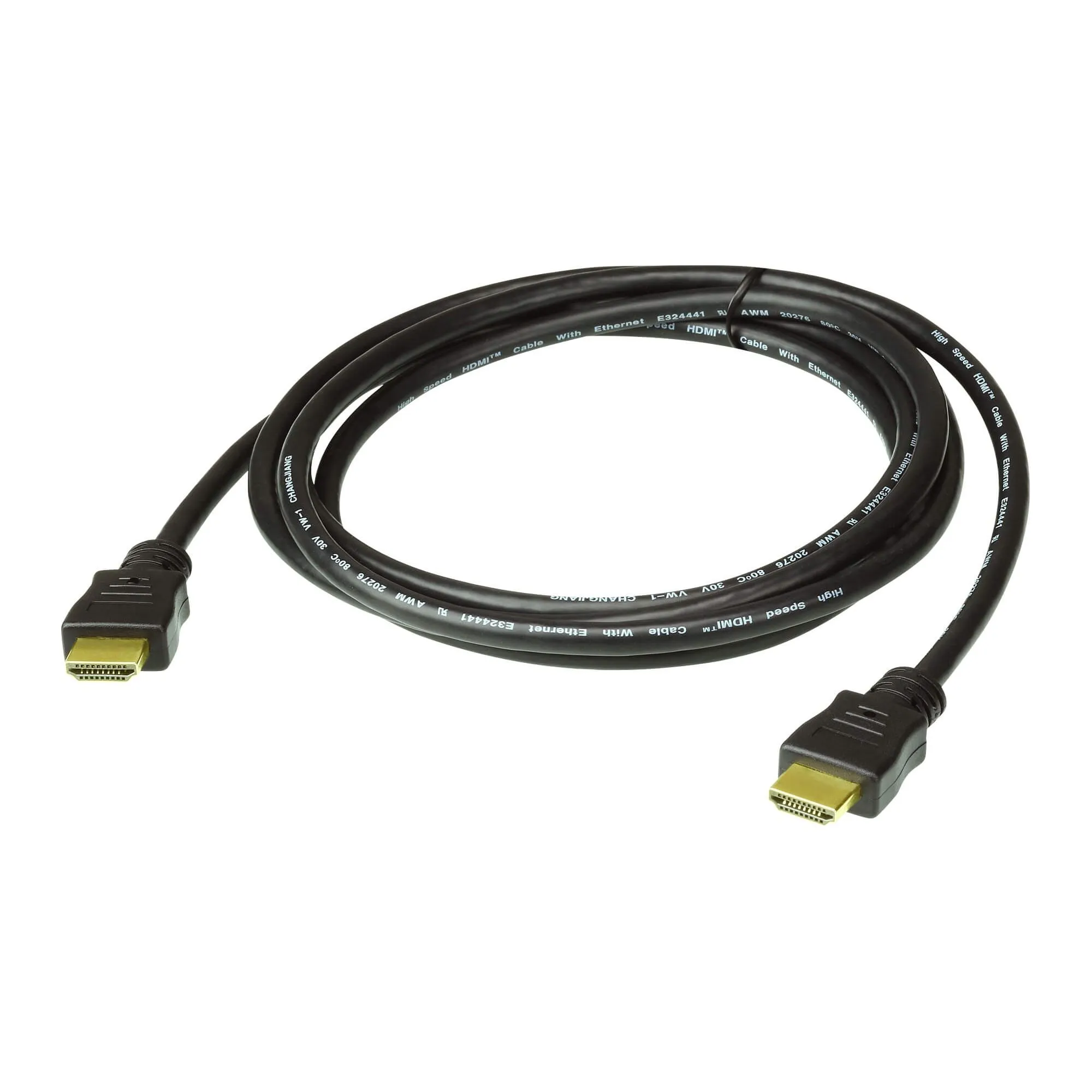 Aten 20m High Speed HDMI Cable with Ethernet, supports up to 4096 x 2160 @ 30Hz, High quality tinned copper wire to with Gold-plated connectors