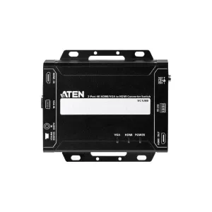 Aten Professional Converter Switch 2 Port 4K HDMI/VGA to HDMI Converter Switch, supports control via RS232 terminal or auto to new source