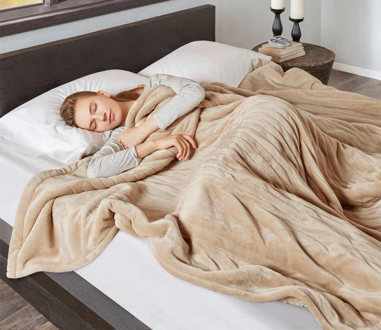 Beautyrest Heated Microlight to Berber Blanket