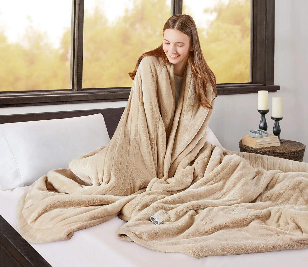 Beautyrest Heated Microlight to Berber Blanket