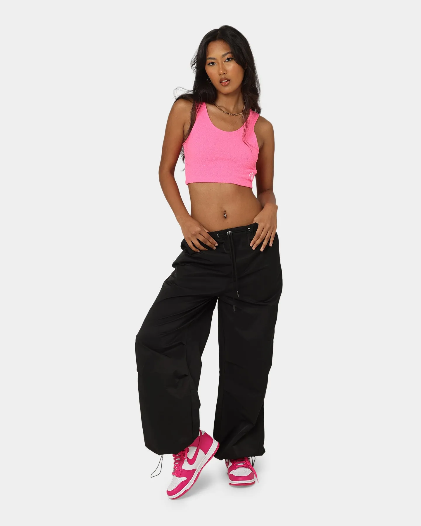 Calvin Klein Women's Slub Rib Bralette Neon Pink