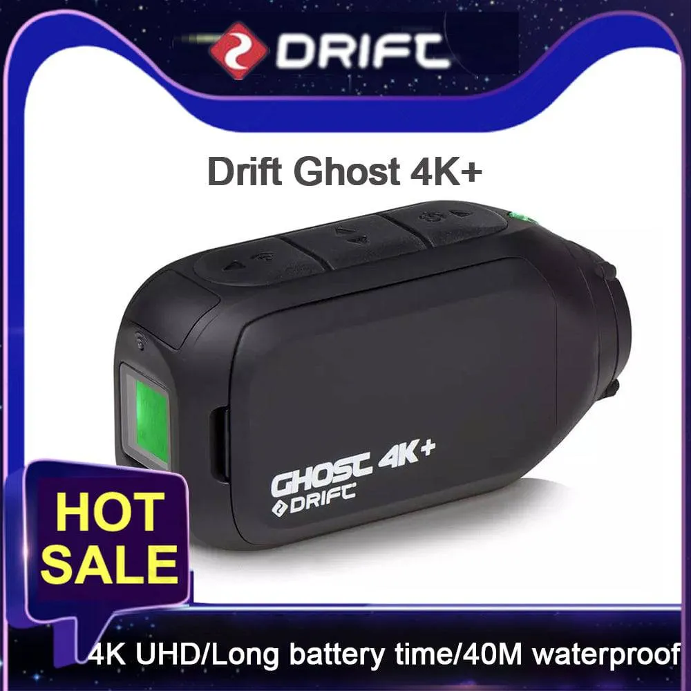 Drift Ghost 4k  Action Camera Helmet Climbing Underwater Diving  Ultra HD Mini Shooting Cam Sport