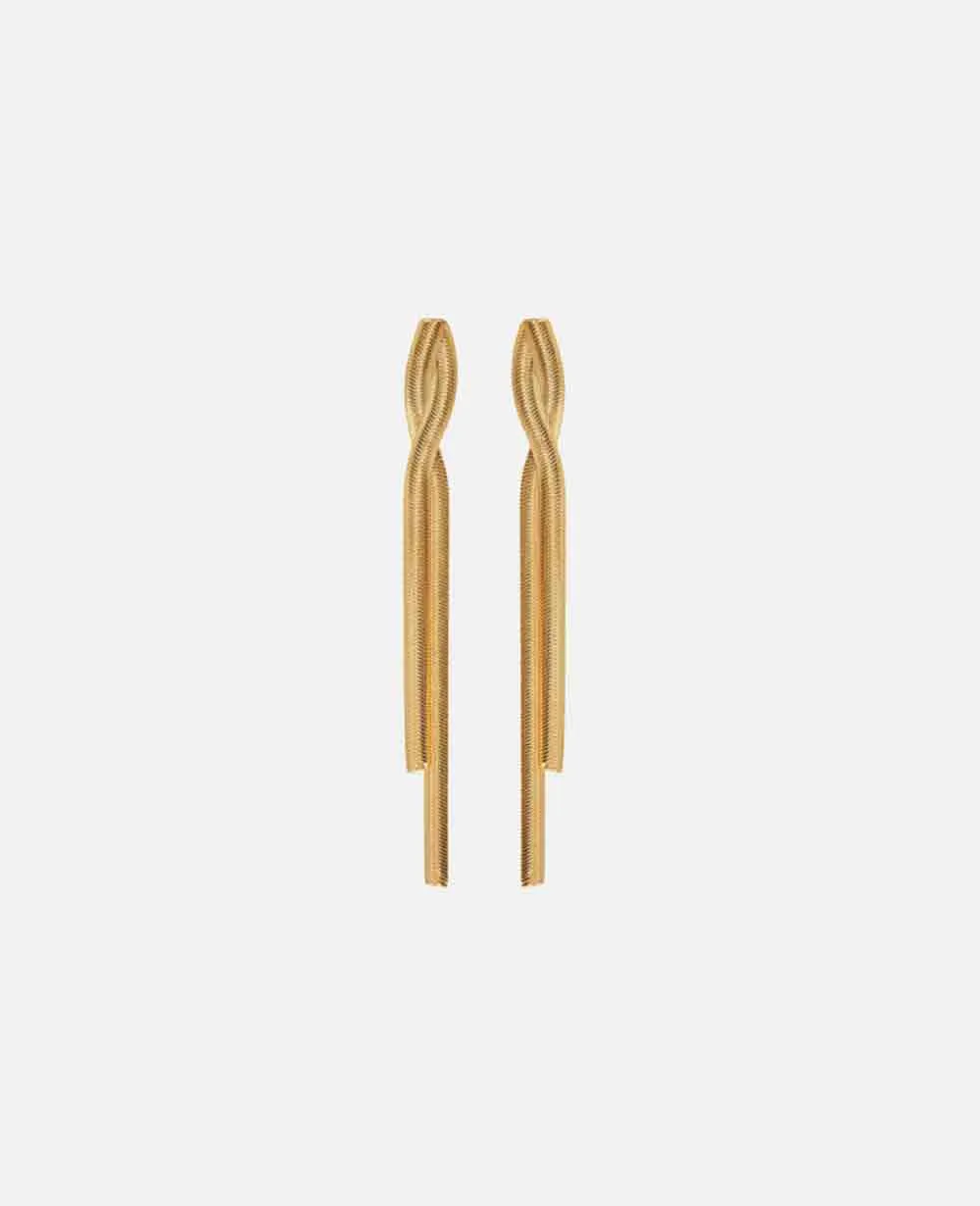 EARRINGS "TWISTER LARIAT" - GOLD