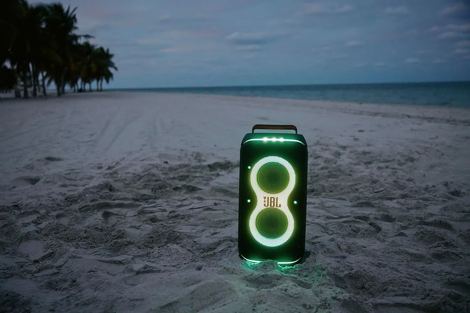 JBL PartyBox Club 120 Wireless Bluetooth Party Speaker (160W, AI Sound Boost, Futuristic Light Show, 12H Playtime, Auracast, Mic & Guitar Input, Splashproof, Black)