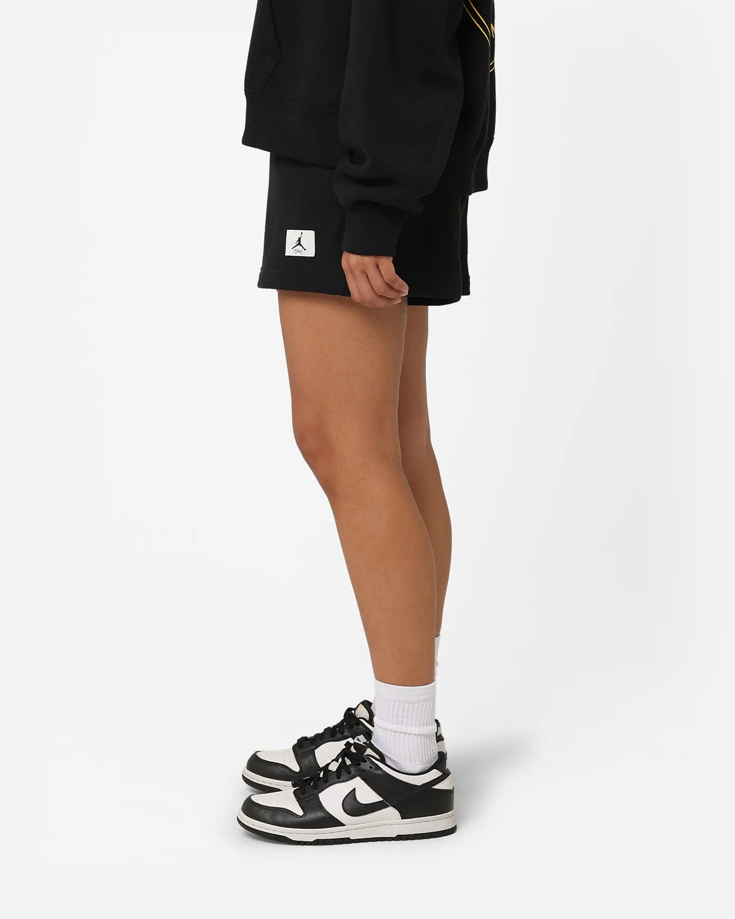Jordan Women's Flight Fleece Colour-Block Shorts Black/Black