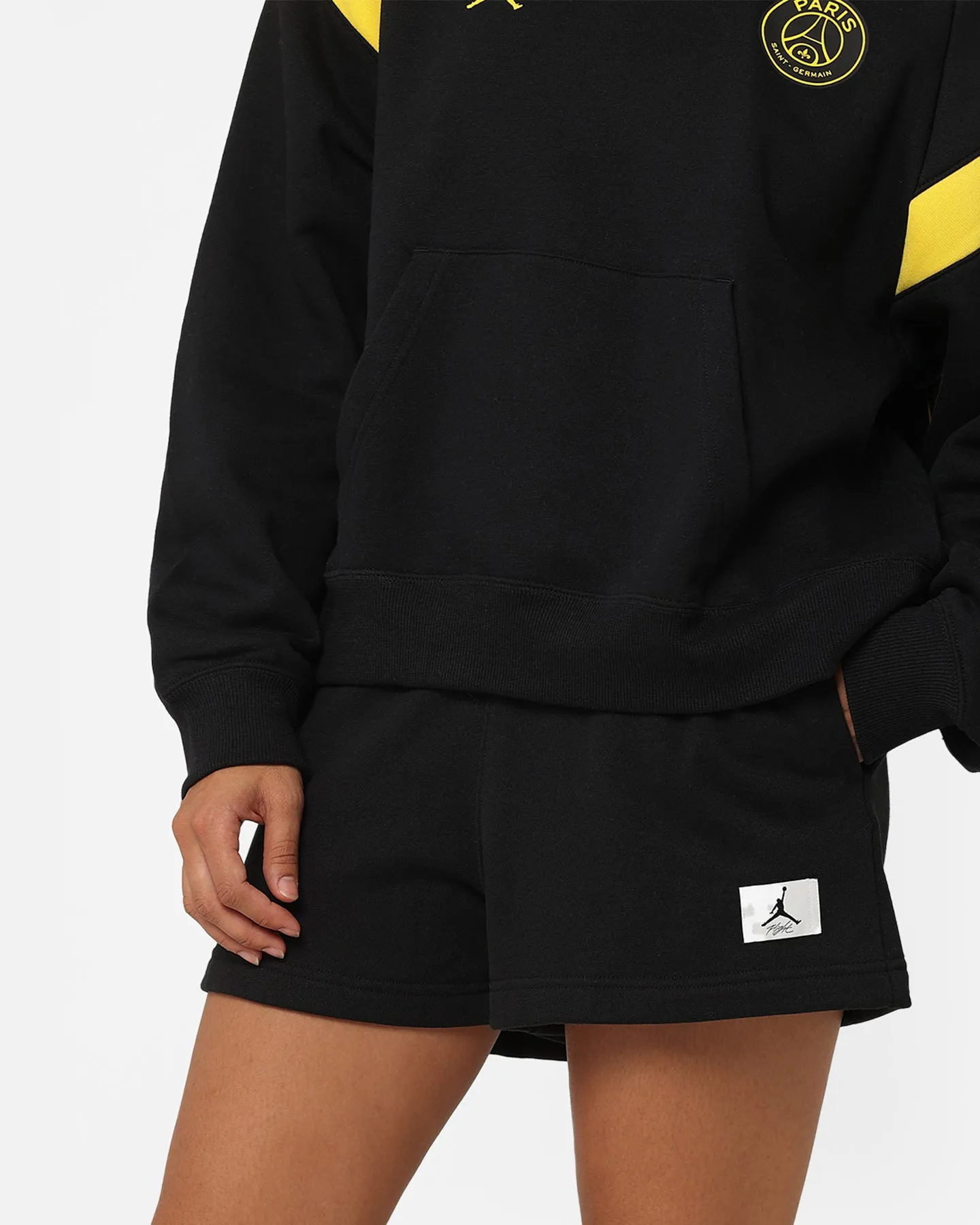 Jordan Women's Flight Fleece Colour-Block Shorts Black/Black