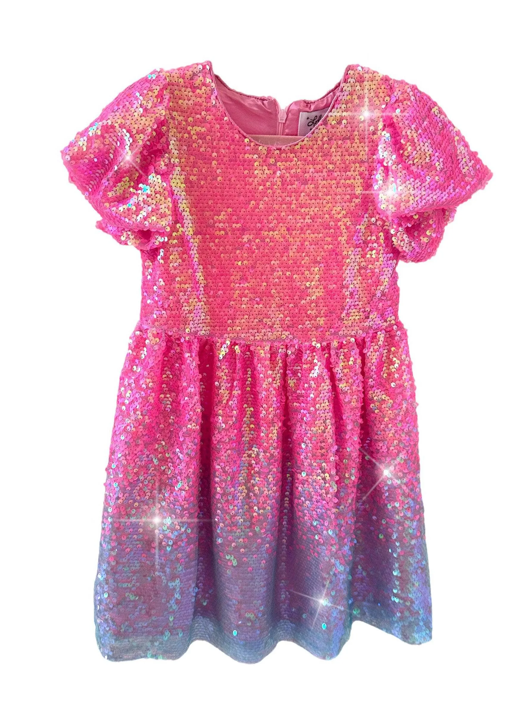 Lola & The Boys - Bubble Gum Shimmer Sequin Dress