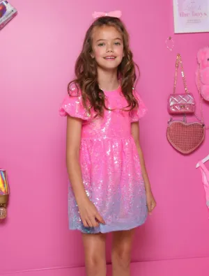 Lola & The Boys - Bubble Gum Shimmer Sequin Dress