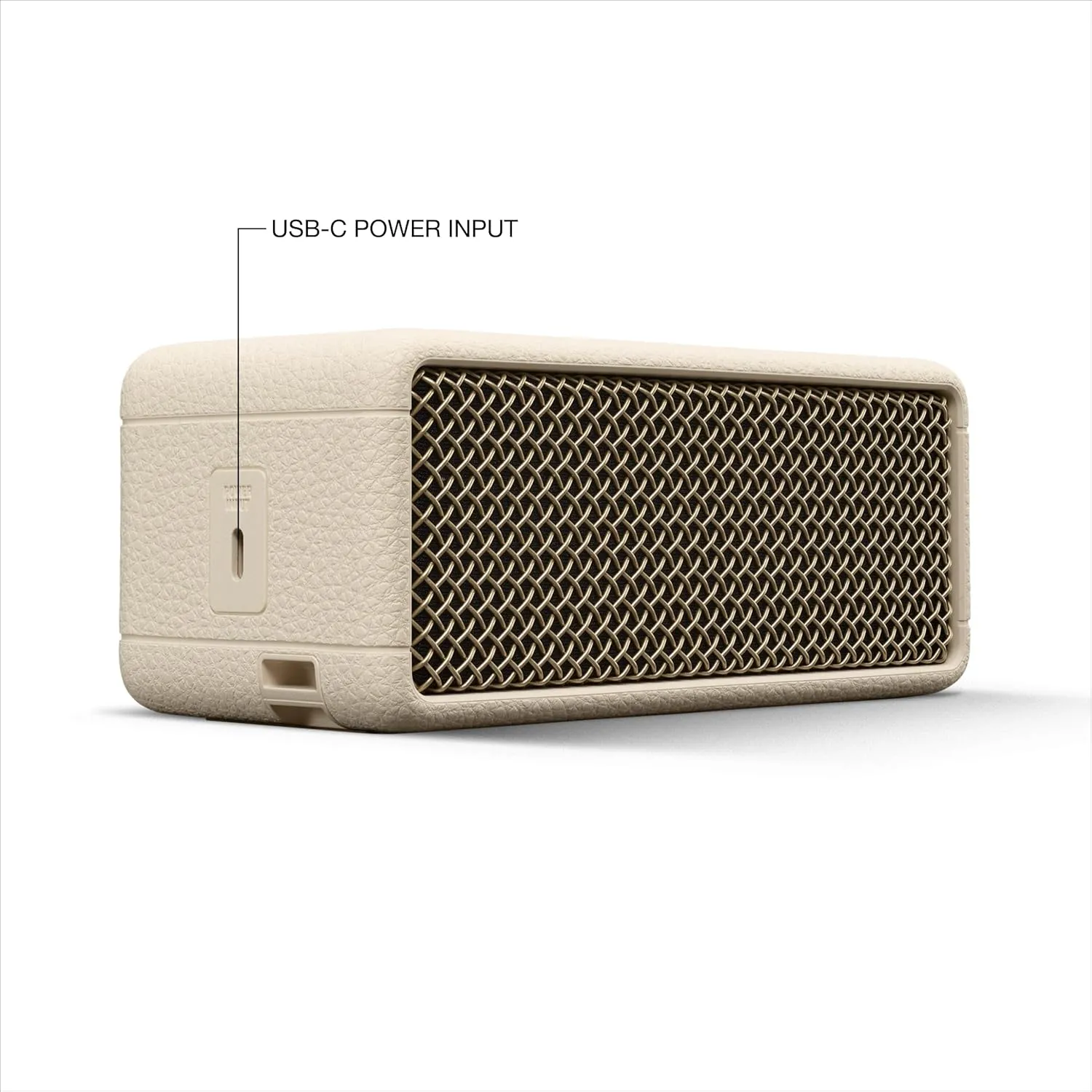 Marshall Emberton III Compact Portable Bluetooth Speaker with 32  Hours of Playtime, Dust & Waterproof (IP67) Cream