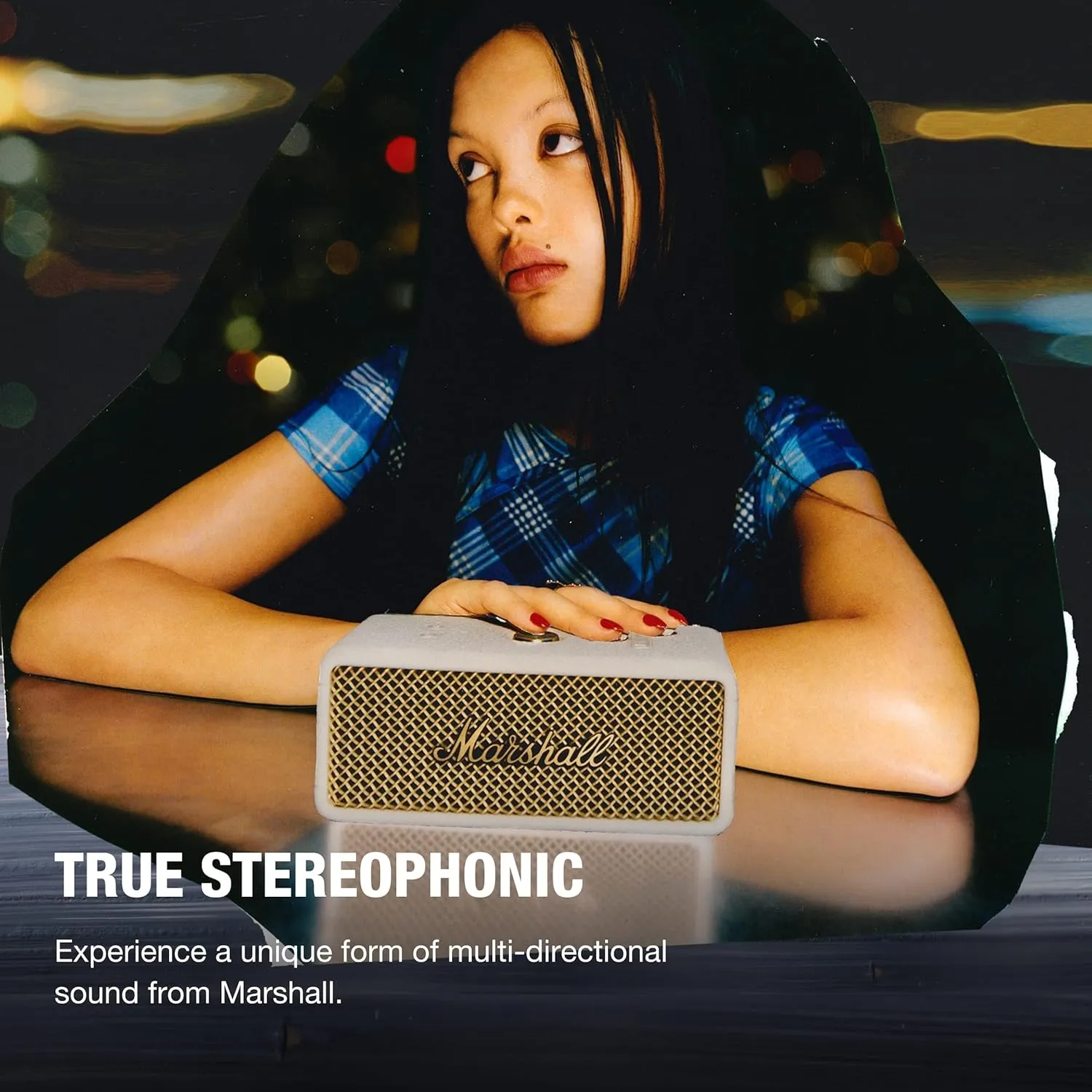 Marshall Emberton III Compact Portable Bluetooth Speaker with 32  Hours of Playtime, Dust & Waterproof (IP67) Cream