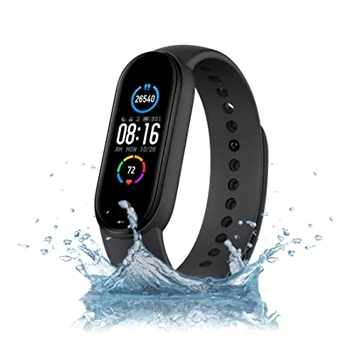Mi Smart Band 5 – India’s No. 1 Fitness Band, 1.1-inch AMOLED Color Display, Magnetic Charging, 2 Weeks Battery Life, Personal Activity Intelligence (PAI), Women’s Health Tracking