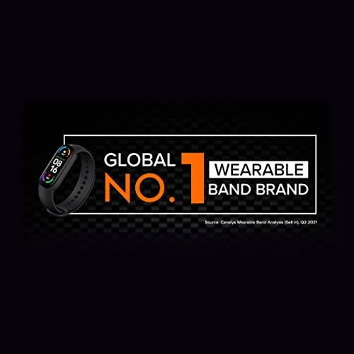 Mi Smart Band 5 – India’s No. 1 Fitness Band, 1.1-inch AMOLED Color Display, Magnetic Charging, 2 Weeks Battery Life, Personal Activity Intelligence (PAI), Women’s Health Tracking