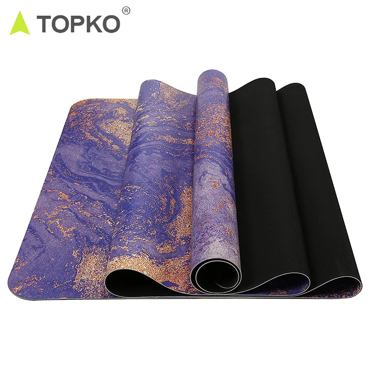 Natural Rubber Yoga Mat - Eco Yoga Mat - Newly Improved Non Slip Pattern - Reversible Natural Rubber