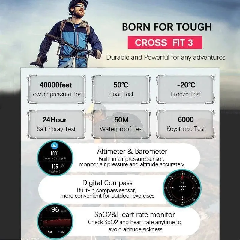 NORTH EDGE GPS Altimeter Barometer Compass Smart Watch