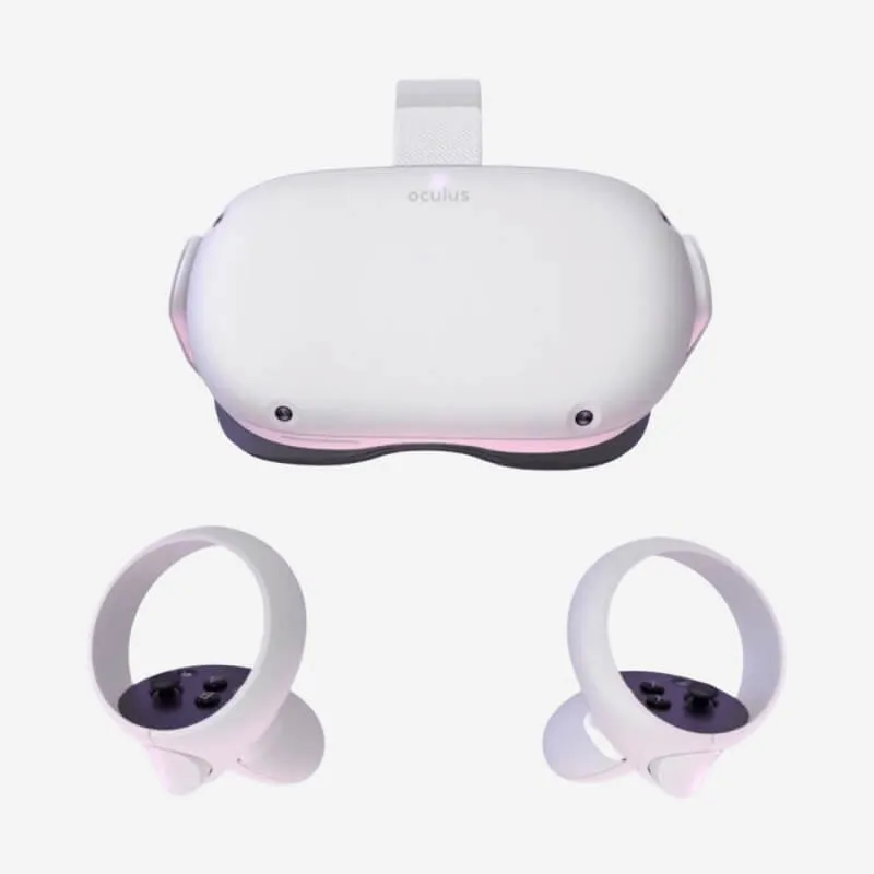 Oculus Quest 2 128GB Advanced All-in-one VR Gaming Headset - White (Refurbished) Grade-A