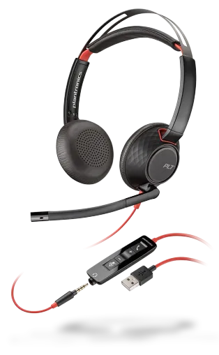 Plantronics Blackwire 5220 Stereo USB-C   3.5mm plug Headset