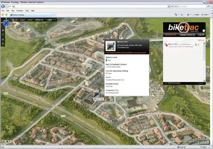 Road Angel Bike Trac Motorcycle Tracker