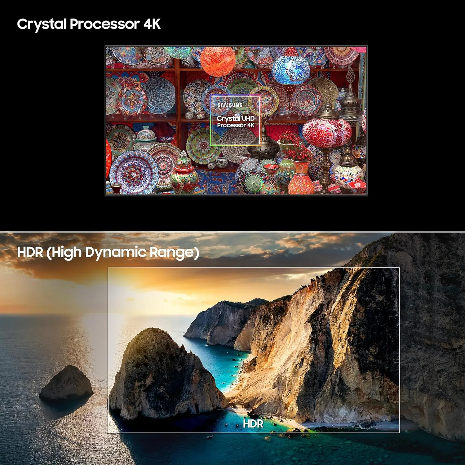 Samsung UA43DU7000KLXL  108 cm (43 inches) 4K Ultra HD Smart LED TV (Black)
