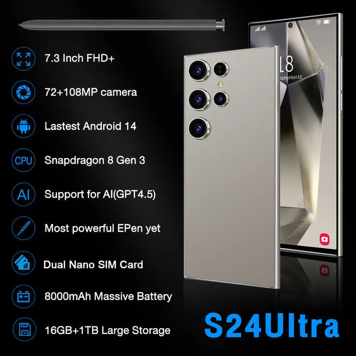 Sumsung S24 الترا نسخة عالمية هاتف محمول   Sumsung S24 Ultra Global Version Mobile