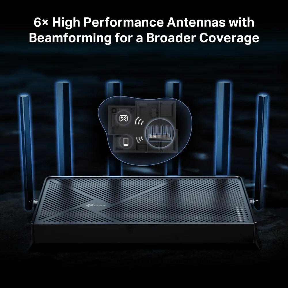 TP-Link Archer BE400 BE6500 Dual Band Wi-Fi 7 2.5G Router