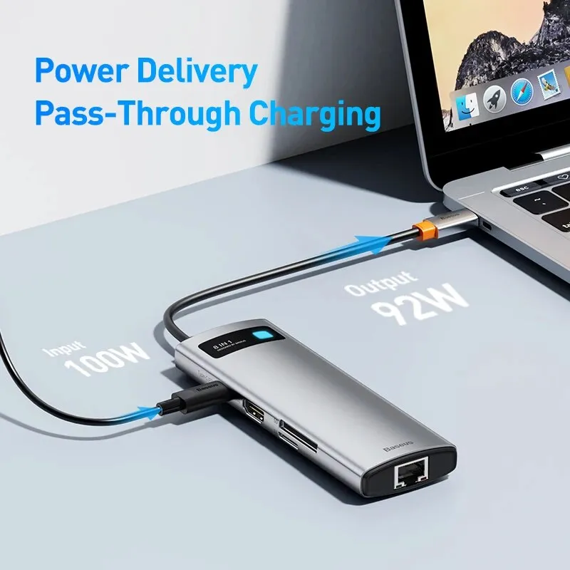 Ultra-Fast 10Gbps USB-C Hub: HDMI 4K, Ethernet, PD Charging & More