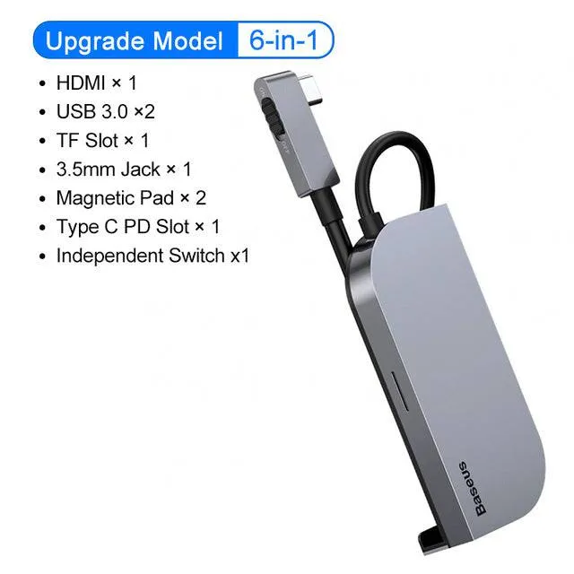 USB C HUB Type C HUB to HDMI-compatible USB 3.0 PD Port  Mobile Phone USB-C USB HUB Adapter