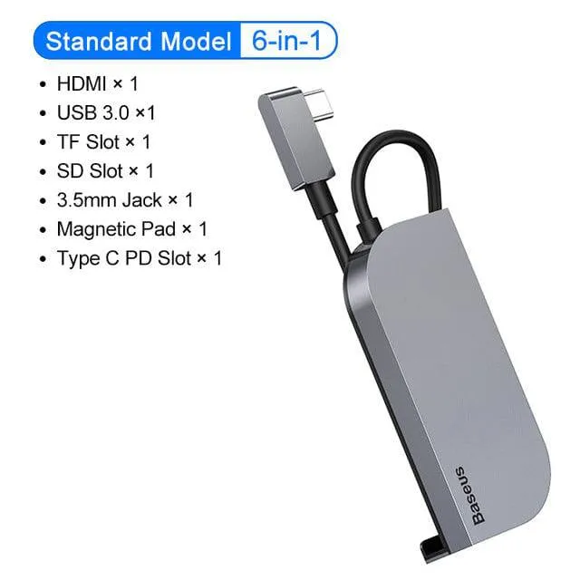 USB C HUB Type C HUB to HDMI-compatible USB 3.0 PD Port  Mobile Phone USB-C USB HUB Adapter
