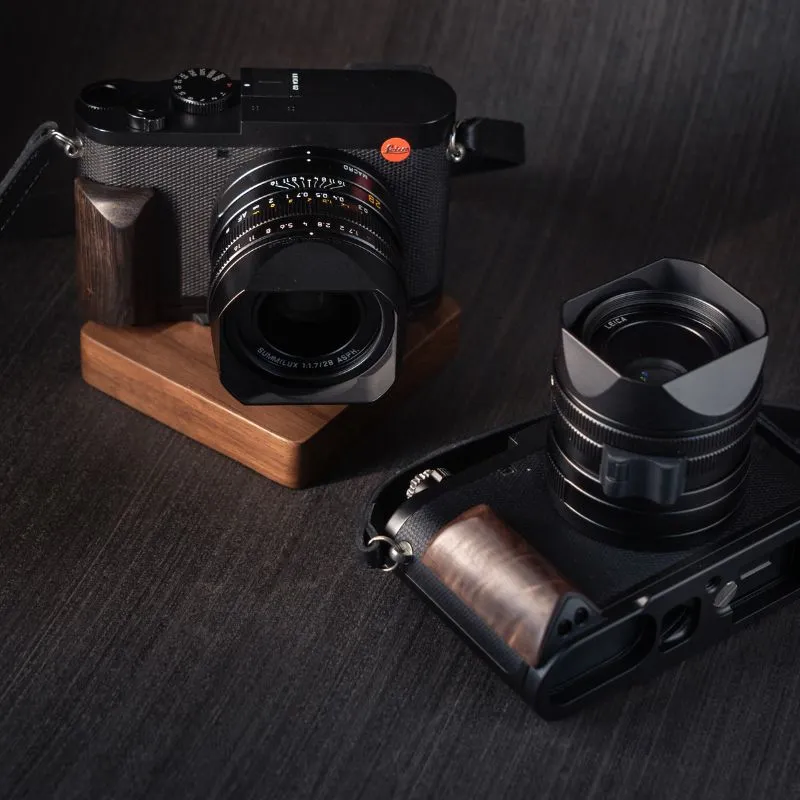 Wooden Leica Q3 Q2 Grip Handle
